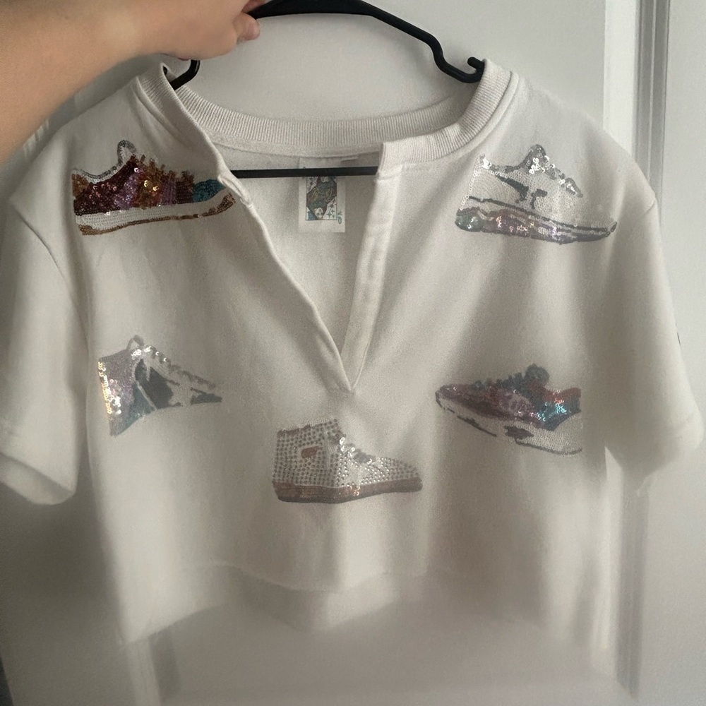 Queen of Sparkles Designer Shoe Shirt